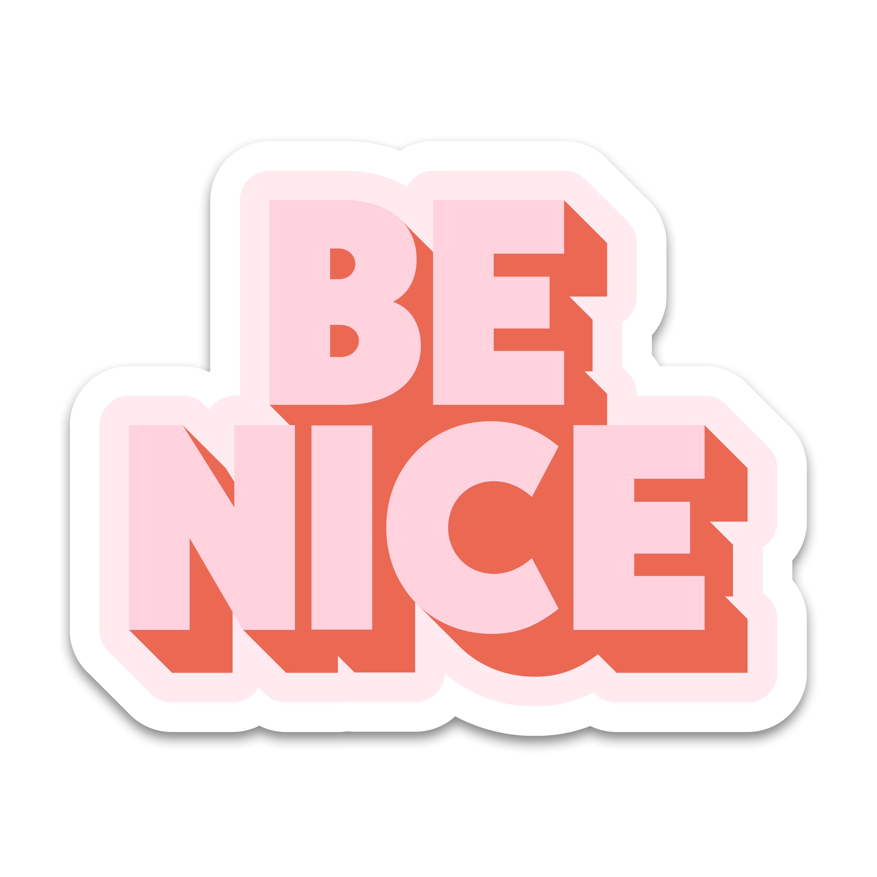 Be Nice Sticker