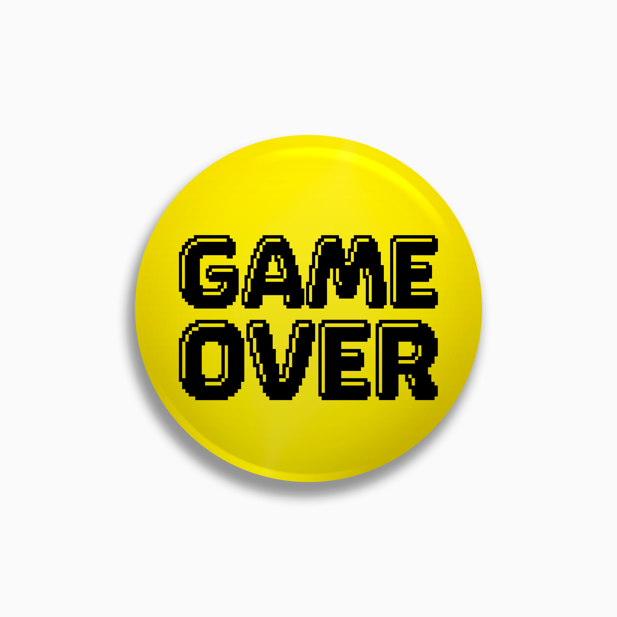 Game Over Pinback Button