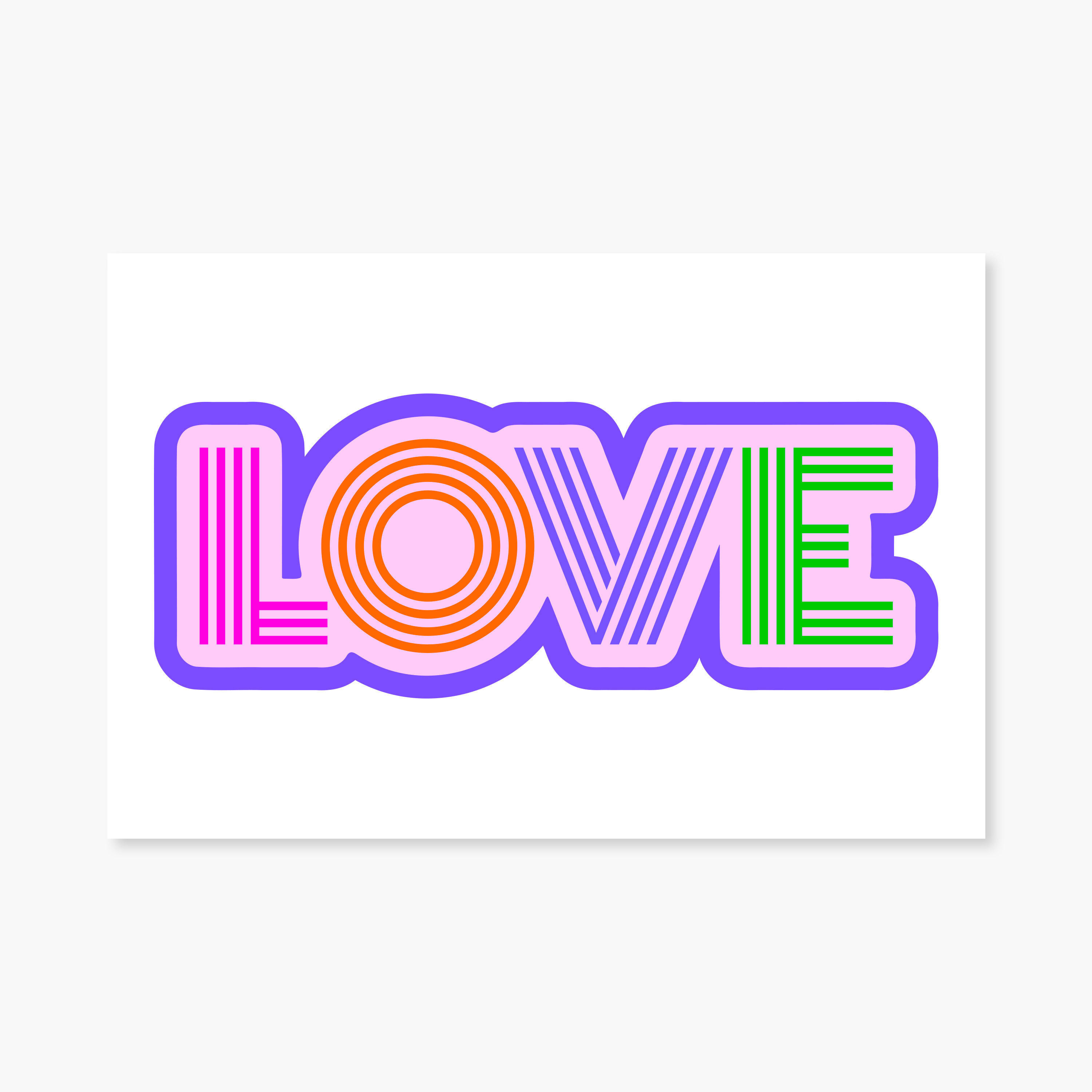 LOVE Postcard