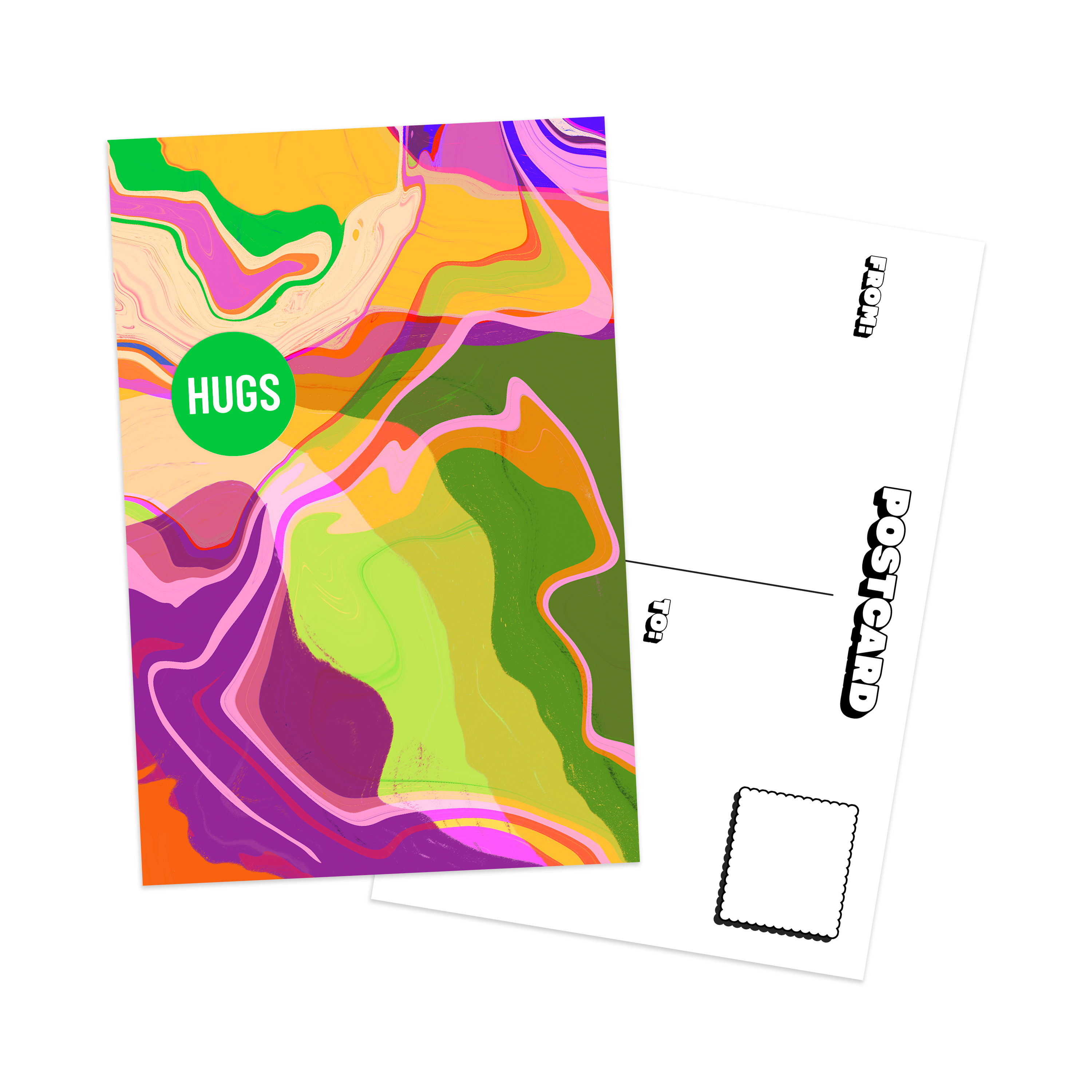 Modern Marbling Postcard Pack