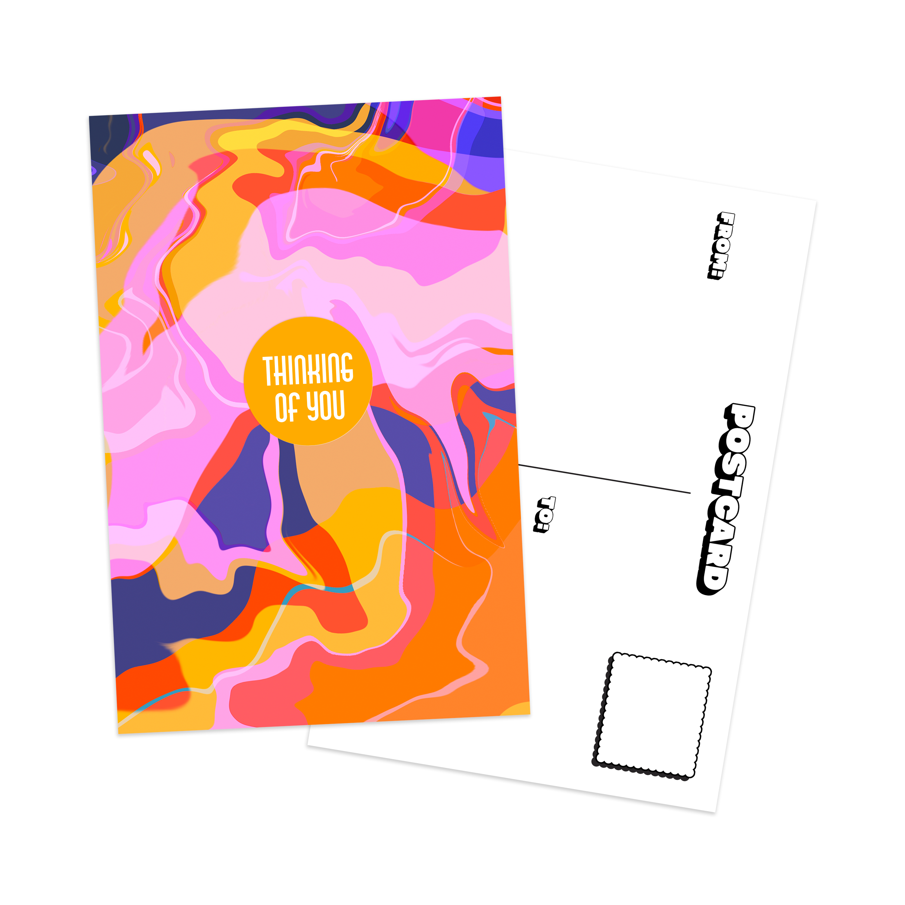 Modern Marbling Postcard Pack