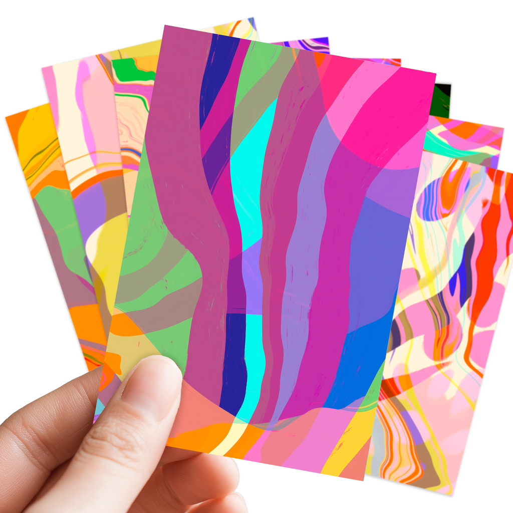 Modern Marbling Postcard Pack
