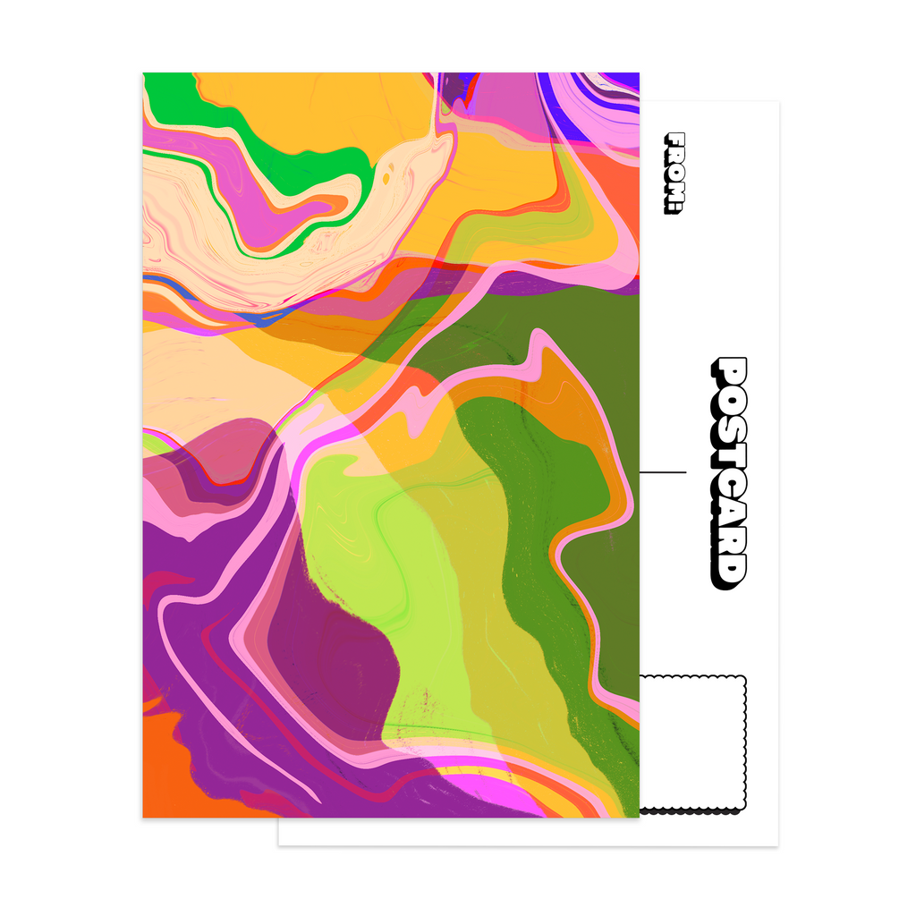 Modern Marbling Postcard Pack