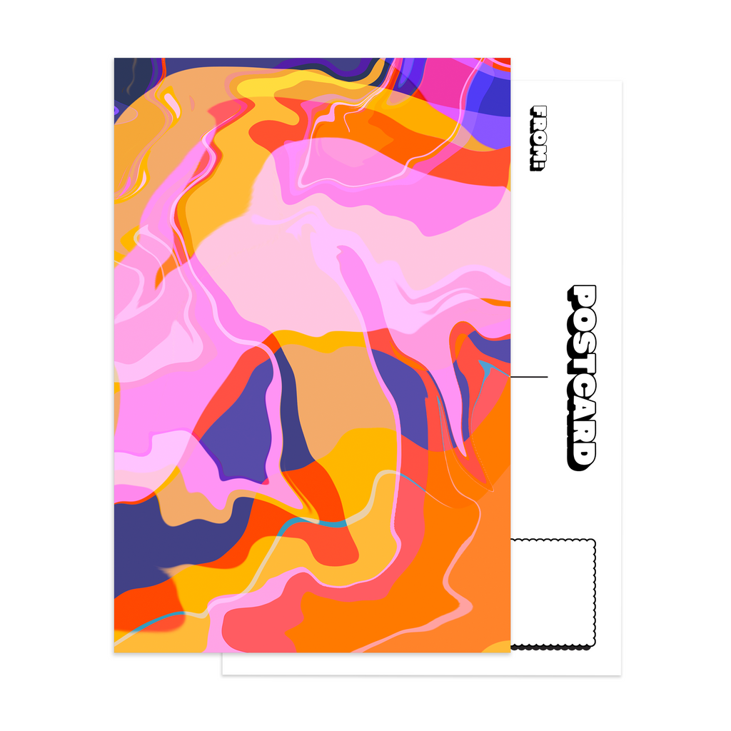 Modern Marbling Postcard Pack