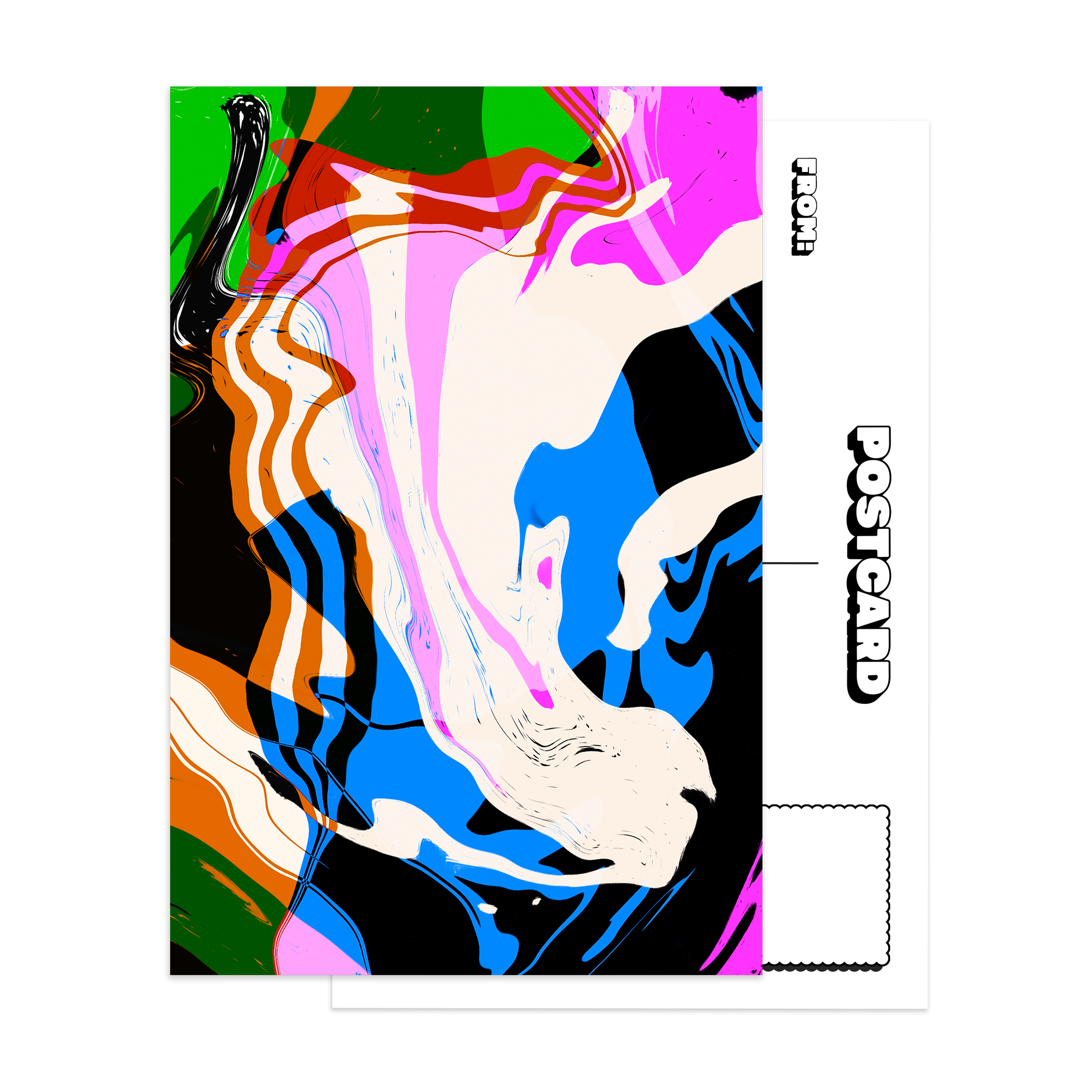 Modern Marbling Postcard Pack