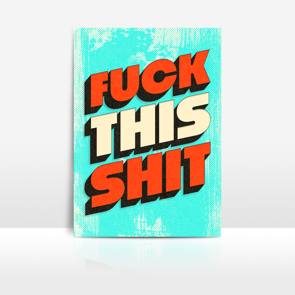 Six Sweary Art Prints - Set No. 1