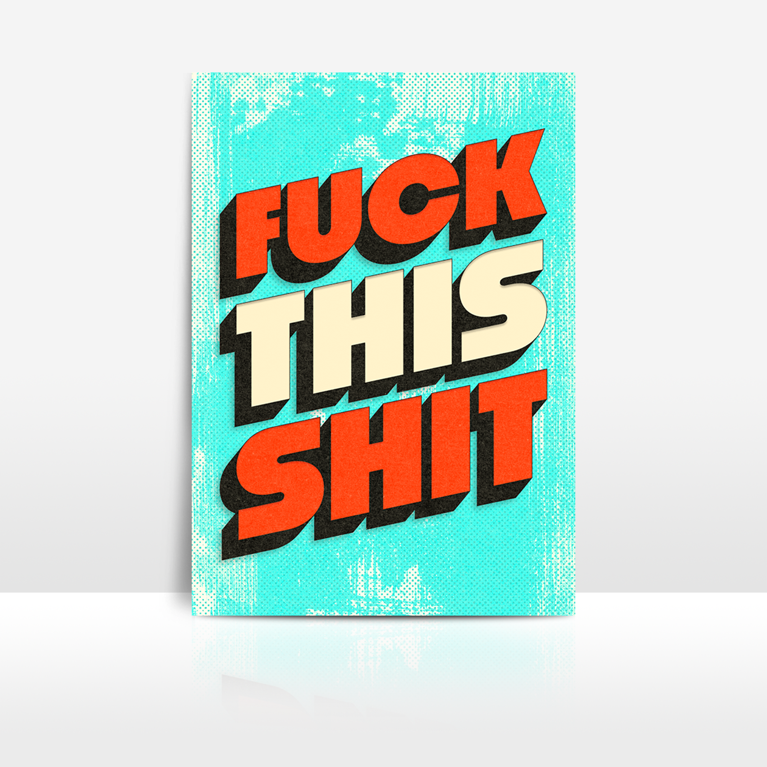 Six Sweary Art Prints - Set No. 1