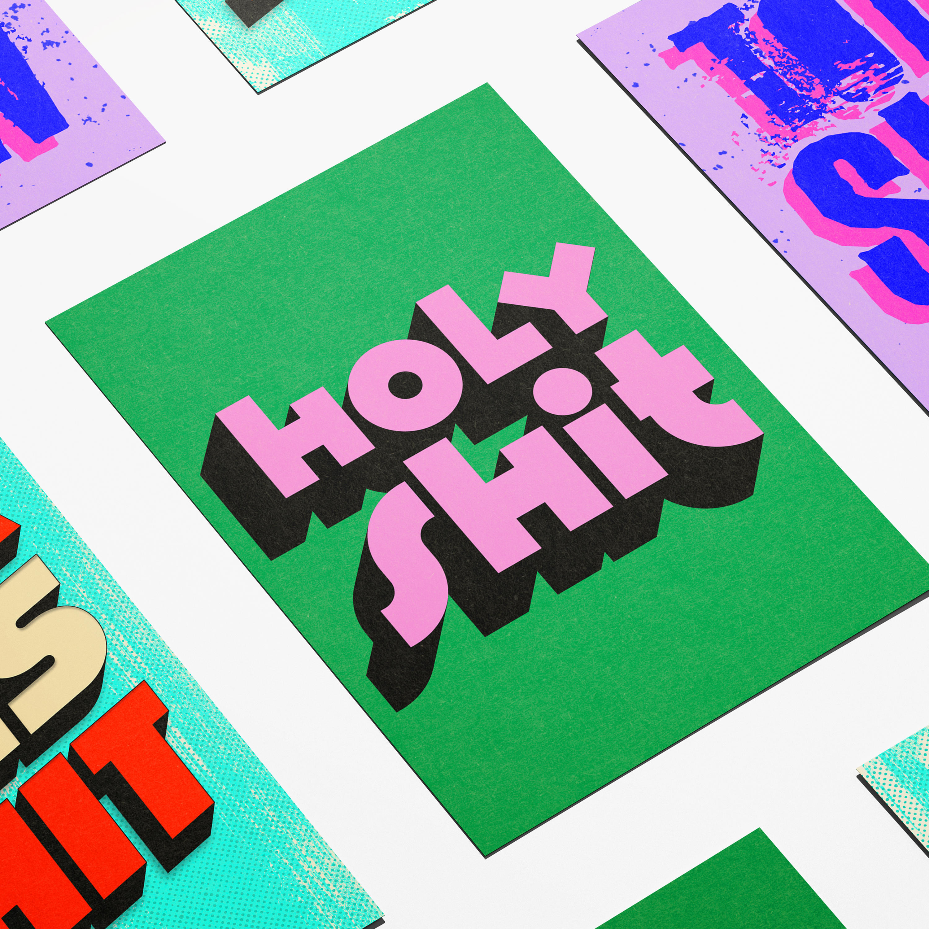Six Sweary Art Prints - Set No. 1