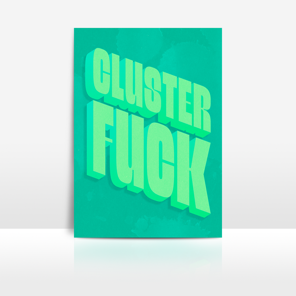 Six Sweary Art Prints - Set No. 1