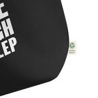Live Laugh Schlep Organic Cotton Black Tote Bag
