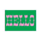 8 Say Hi Postcards & Monster Stickers