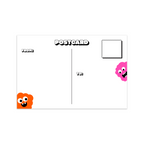 8 Say Hi Postcards & Monster Stickers