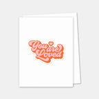 You Are Loved Sticker Card